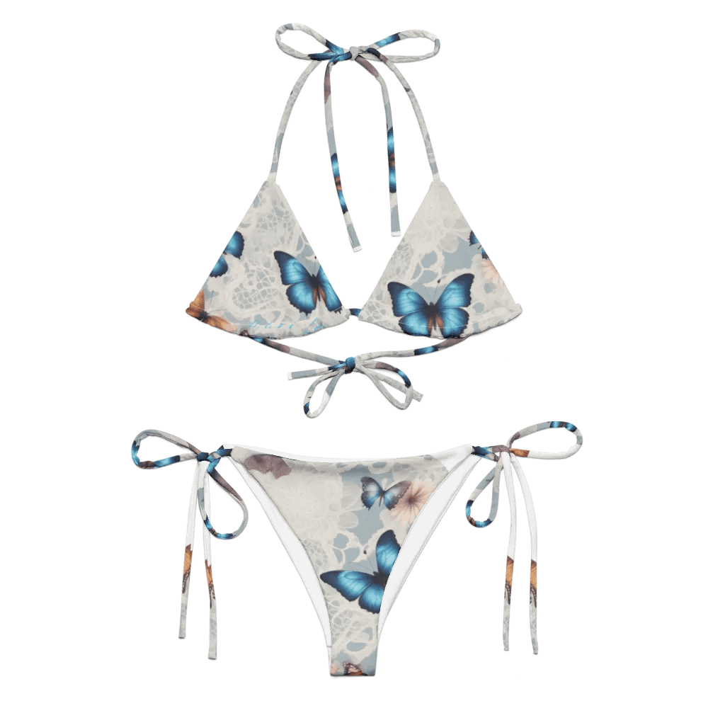 Butterfly Bliss Lace-Up Bikini Set product image (1)