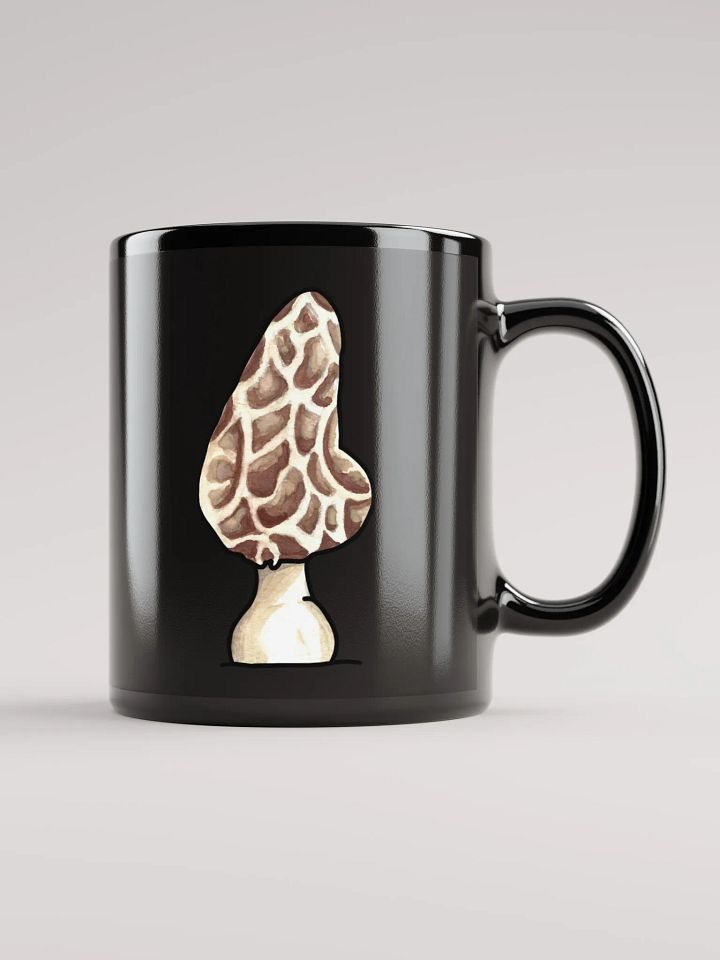 Linus's Morel Mug ~ Black product image (1)