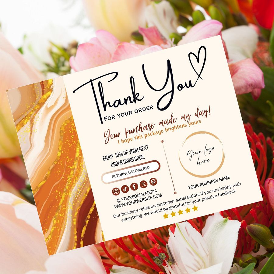 Phoenix - Thank You Card Template product image (4)