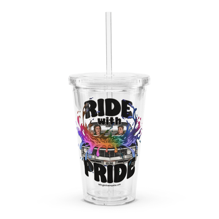 Ride with Pride Clear Tumbler product image (1)
