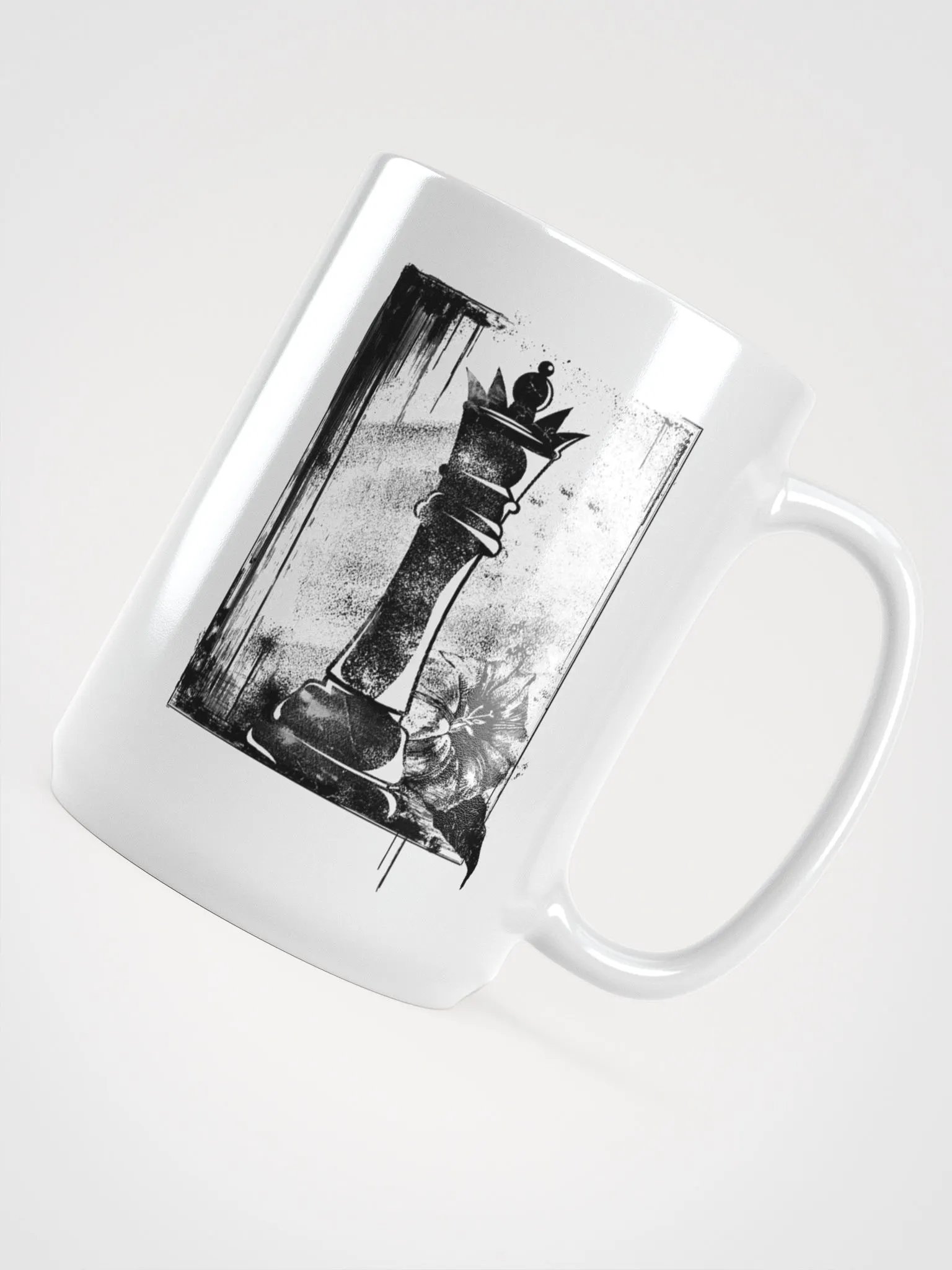 Grunge Chess: The Queen 15 oz. mug product image (5)