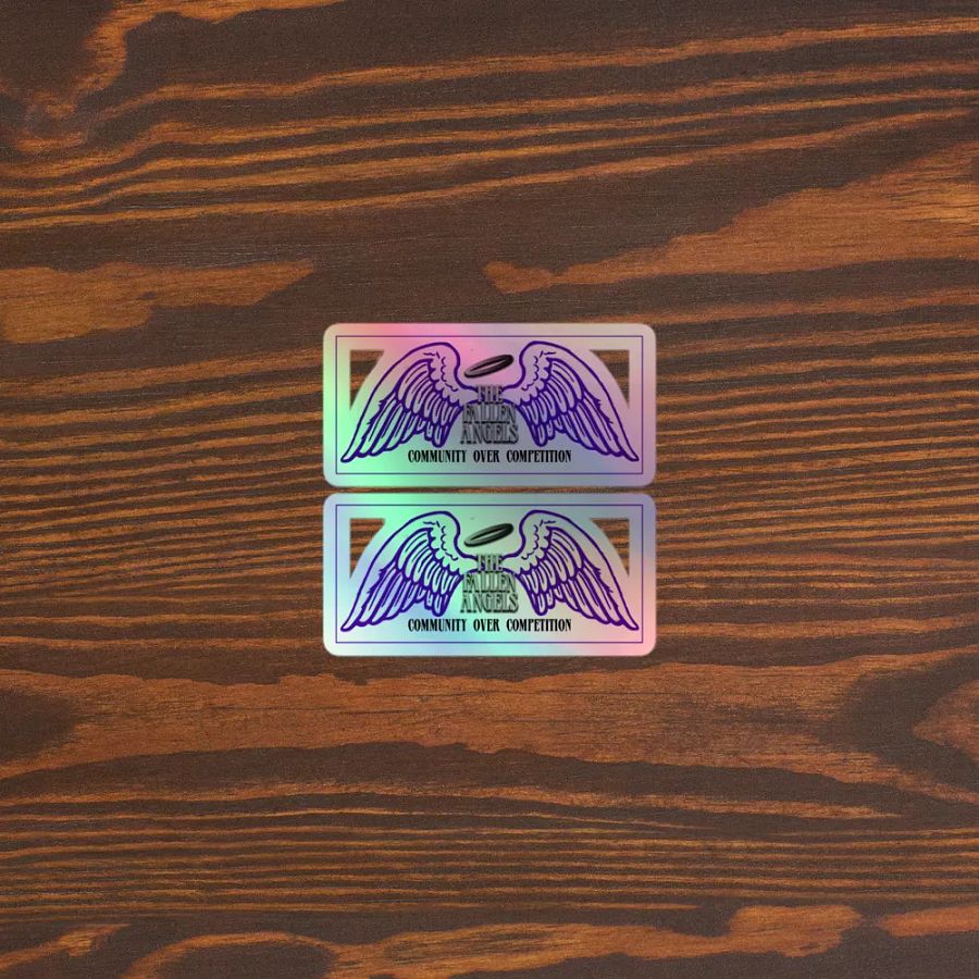 Fallen Angel Emblem Holographic Stickers x2 Stickers product image (3)