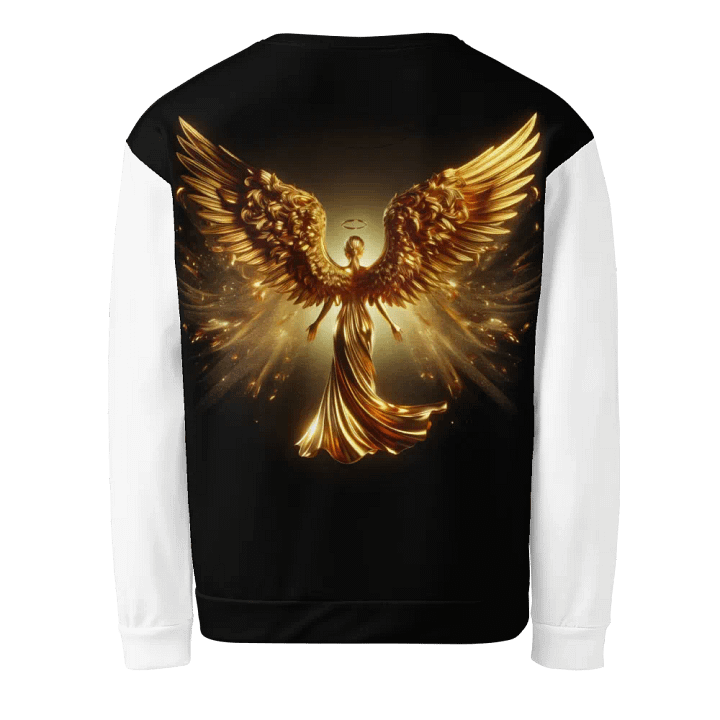 A Golden Angel and Cross - Unisex Sweatshirt #1 product image (2)