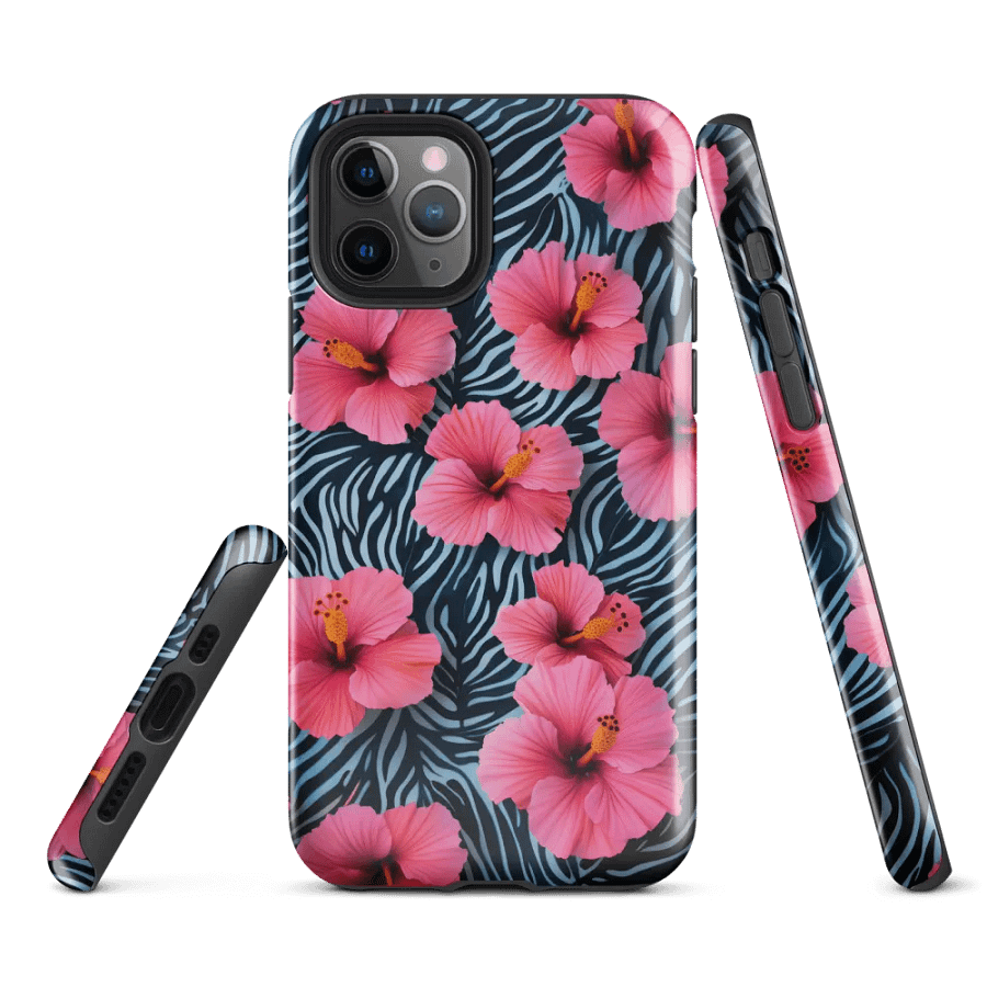Red Hibiscus Tropical - Tough Phone Case product image (1)