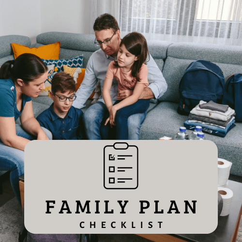Family Emergency Plan Template product image (1)