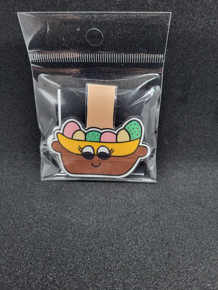 Cute Cartoon Fruit Platter Character Magnetic Laminated Bookmark for Foodies product image (2)
