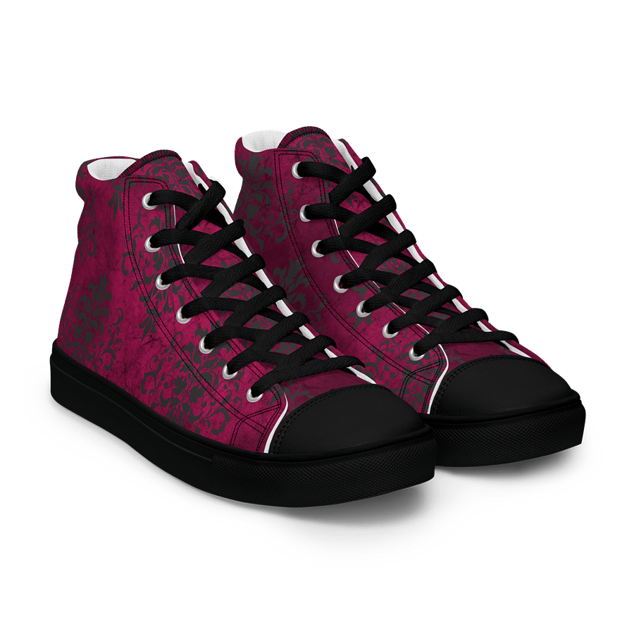 Magenta Damask High Tops product image (8)