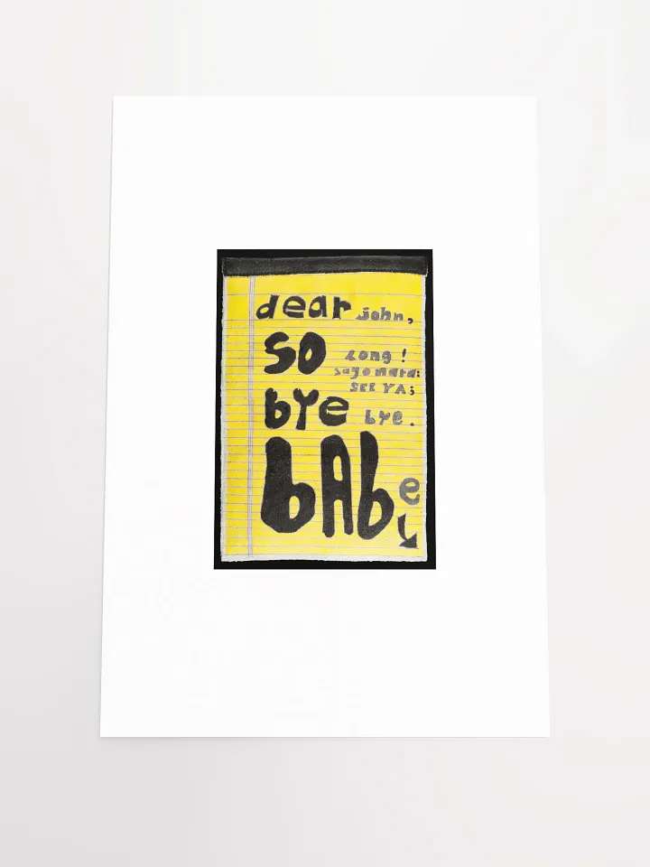 Dear John Print product image (2)