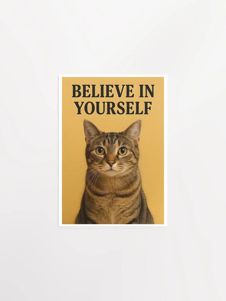 Believe in Yourself Motivational Cat Poster product image (4)