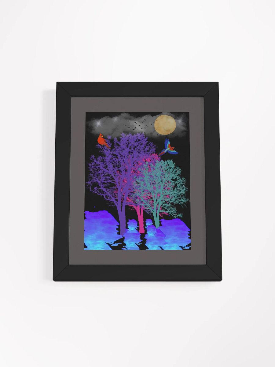 Surreal Moonlit Reflections Framed Poster product image (1)
