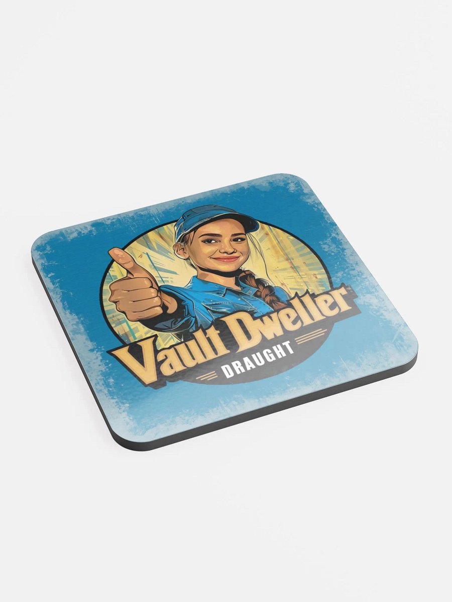 Vault Dweller Draught - Glossed Cork Coaster product image (3)