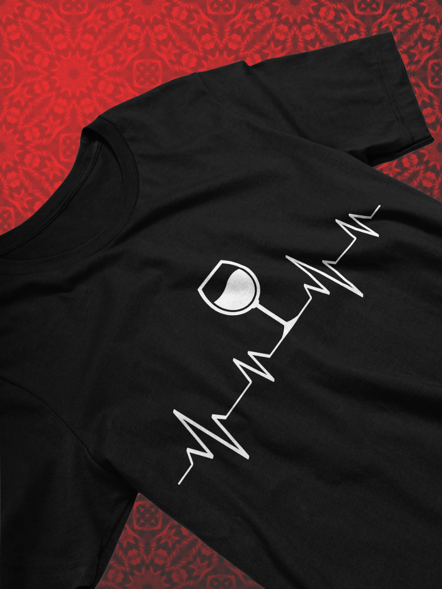 Pulse Wine Glass T-Shirt product image (2)