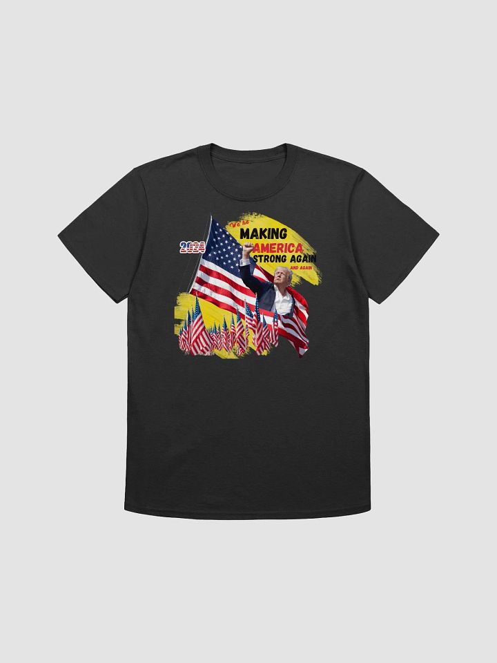 trump shooting teeMaking America Strong again iconic design to wear and keep product image (1)
