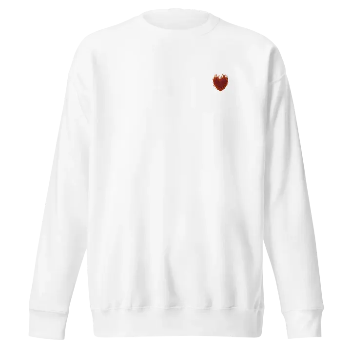 SnugglesCat Flaming Heart Logo | Embroidered Sweatshirt product image (1)