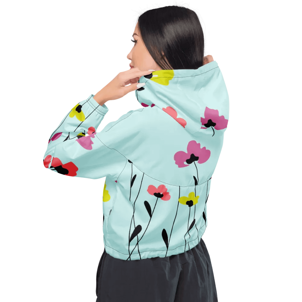 Floral Breeze Cropped Windbreaker product image (3)