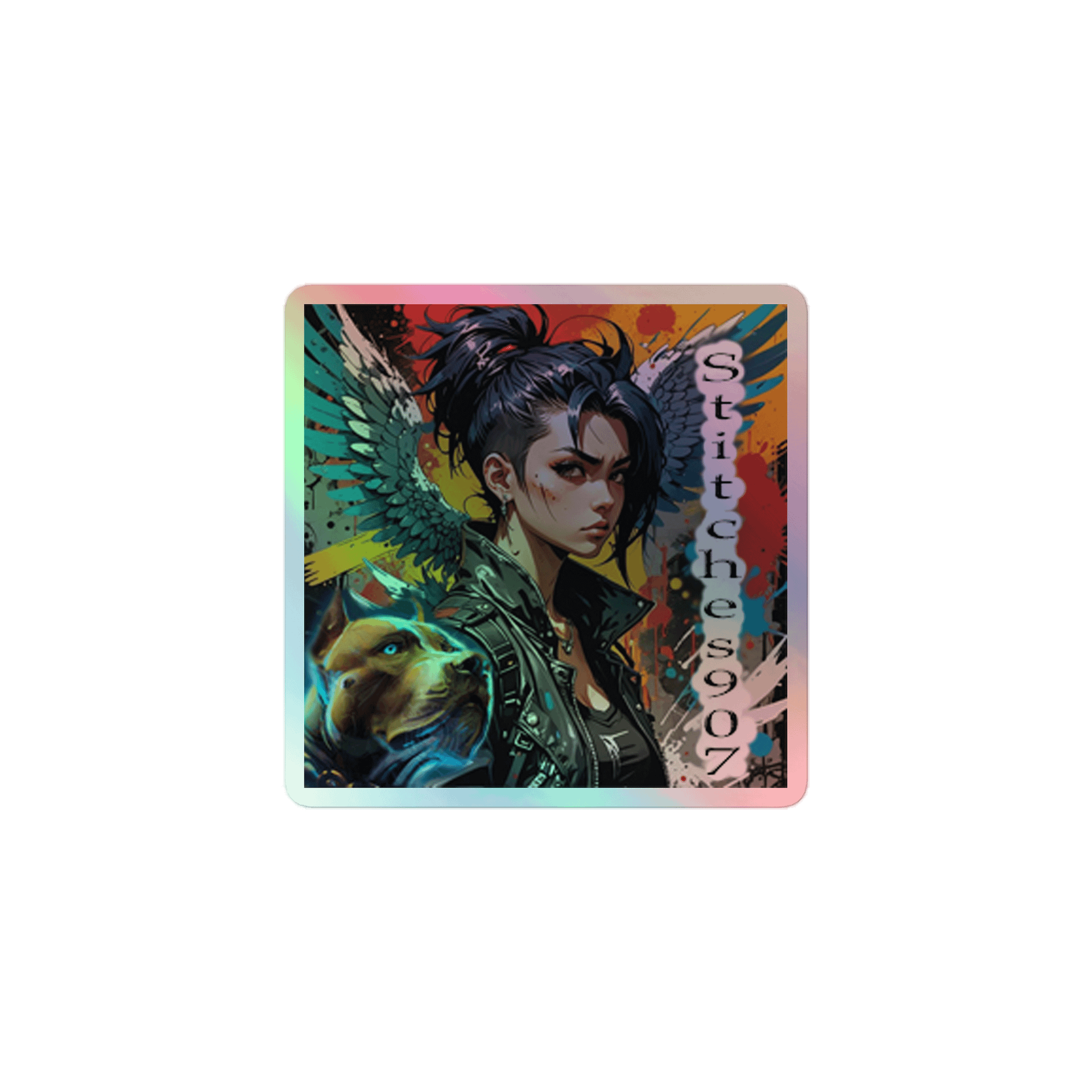 holo logo sticker product image (1)
