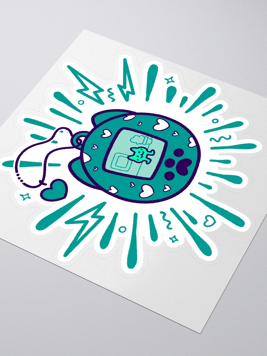 Lovely Digital Meow Sticker - Teal product image (9)