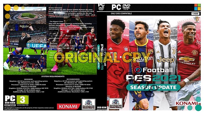 eFootball PES 2021 - Original Copy File + Data Pack 7 (PC) | FREE DOWNLOAD