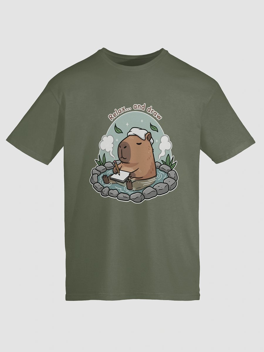 Capybara Sketch Spa Unisex T-Shirt product image (79)