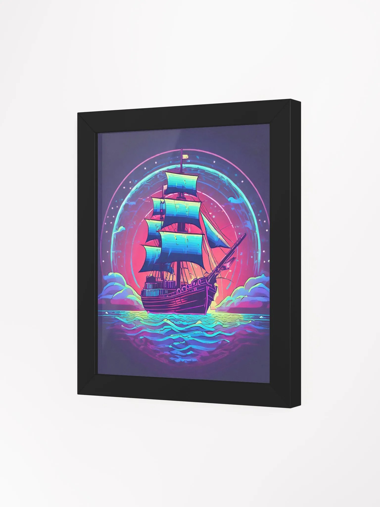 Retro Pirate Ship Artwork©Captain Roggy product image (3)