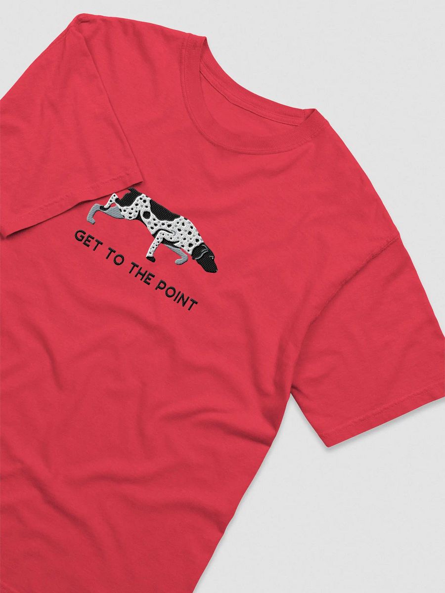 Get to the Point T-Shirt(Embroidered) of a German Shorthaired Pointer(Black Roan) product image (6)