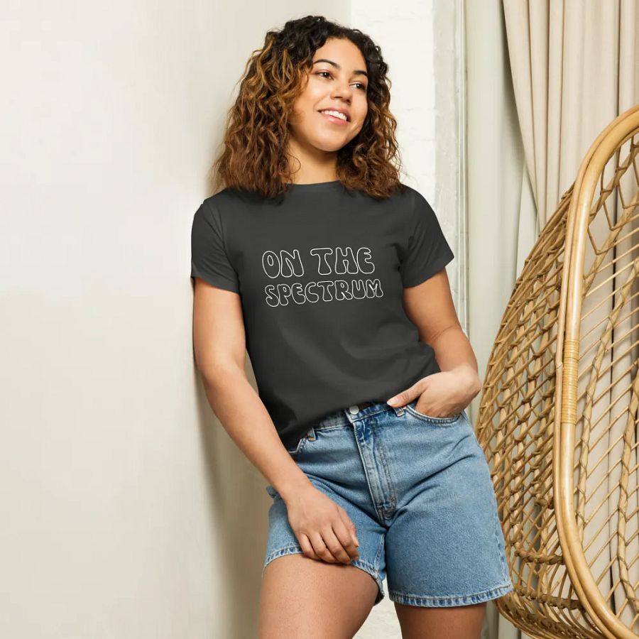 ON THE SPECTRUM (outline) printed waist-length tee product image (52)