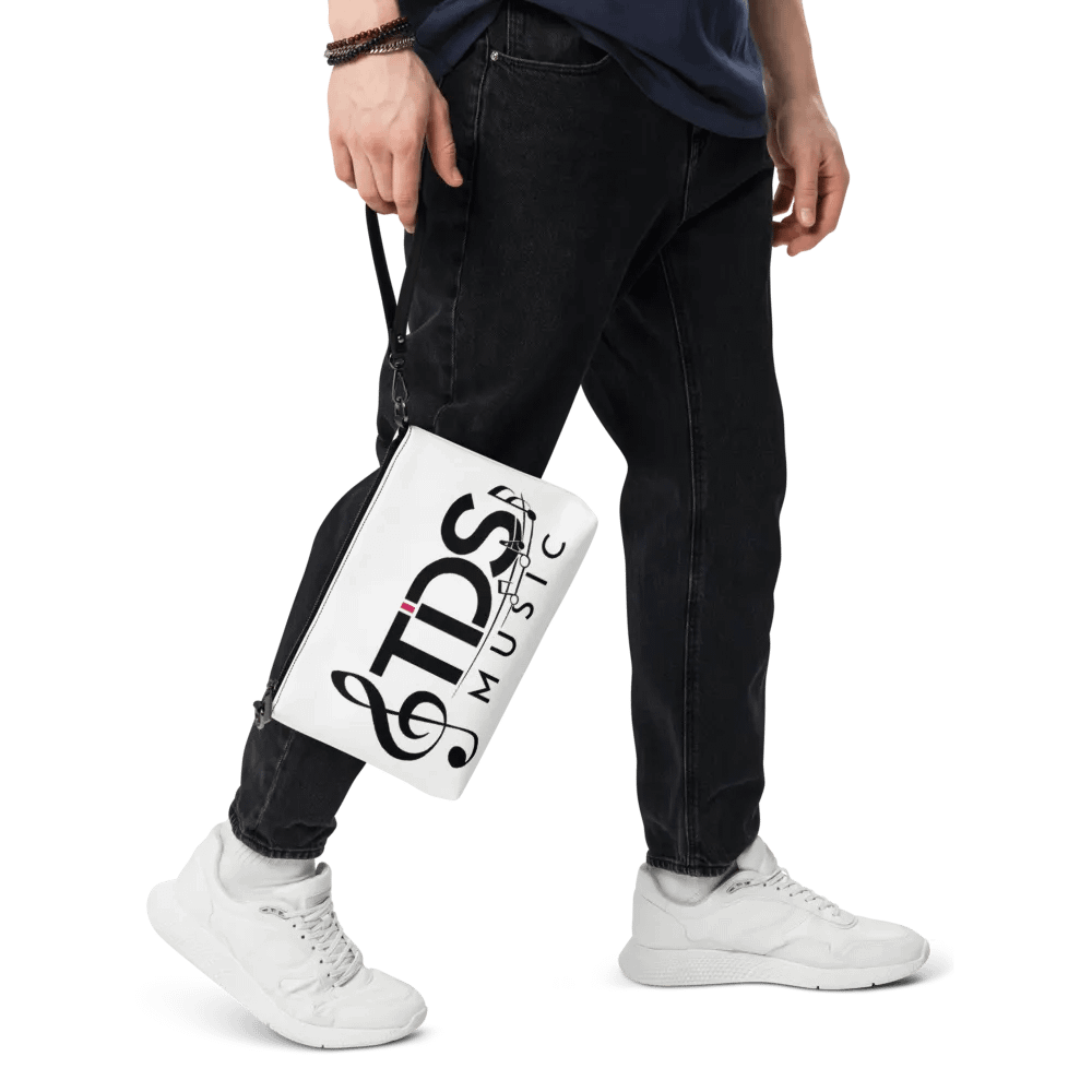 TDS Music All-Over Print Crossbody Bag - White with Musical Design product image (5)