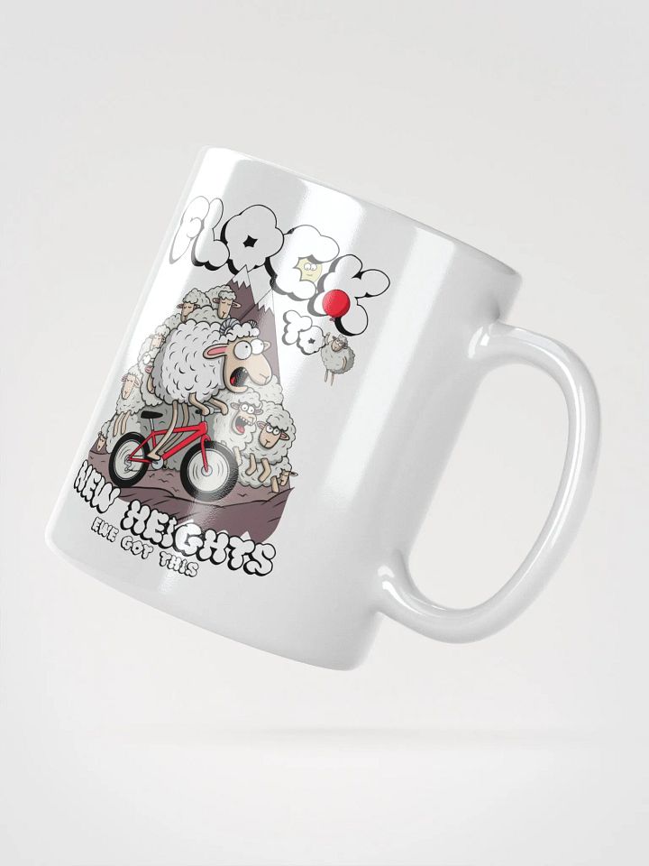 Flock to New Heights - Mug Cute Sheep Bike Design product image (6)