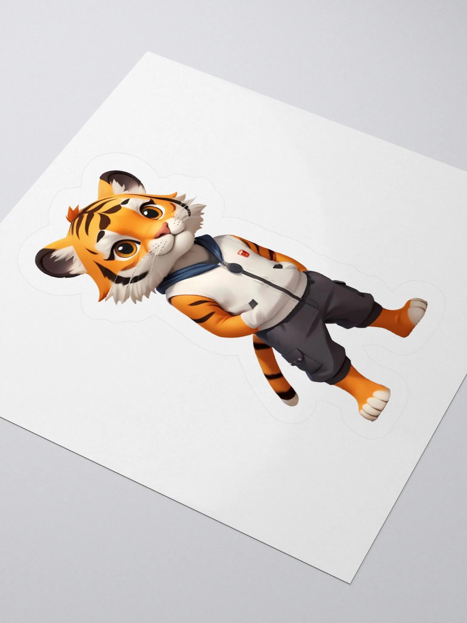 Cool and Adorable Tiger kiss-cut Sticker product image (6)