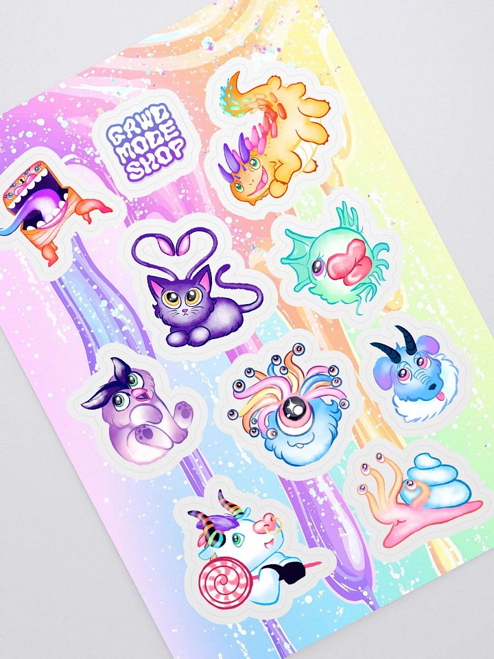 PASTEL MONSTER - STICKER SHEET product image (1)