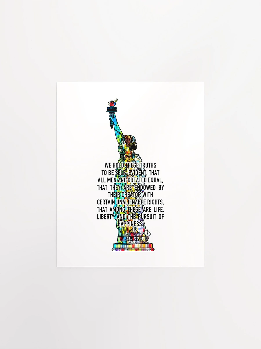 Lady Liberty + Declaration Of Independence - Multicolor - Print product image (1)