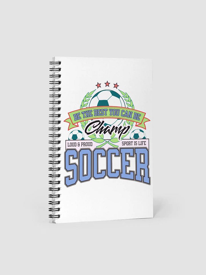 Champ Soccer Spiral Notebook product image (1)