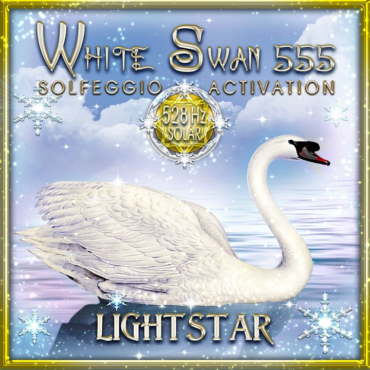 528 Hz Solar Solfeggio Chakra Activation Music (White Swan 555) product image (1)