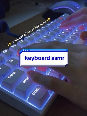 Looooove the sound and the customizable lighting effects of my keyboard ⌨️✨ #asmr #keyboardasmr #keyboards #typing #typingasmr 