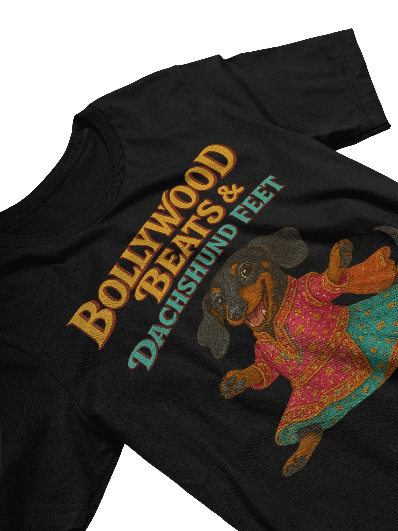 Bollywood Beats & Dancing Dachshund Feet Tee product image (3)