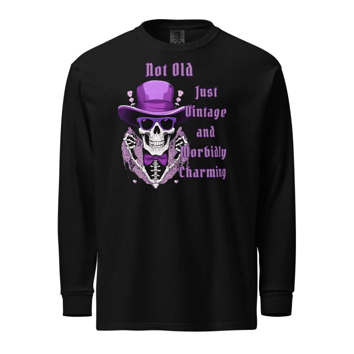 Vintage & Morbidly Charming Heavyweight Long Sleeve Tee product image (1)