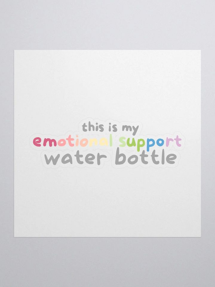 emotional support water bottle sticker product image (1)