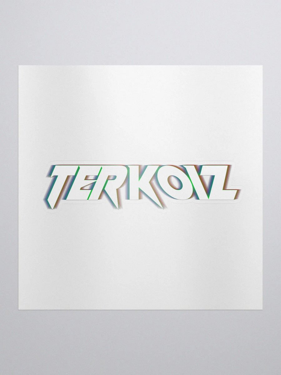 TERKOIZ RGB SHIFTED LOGO STICKER product image (1)