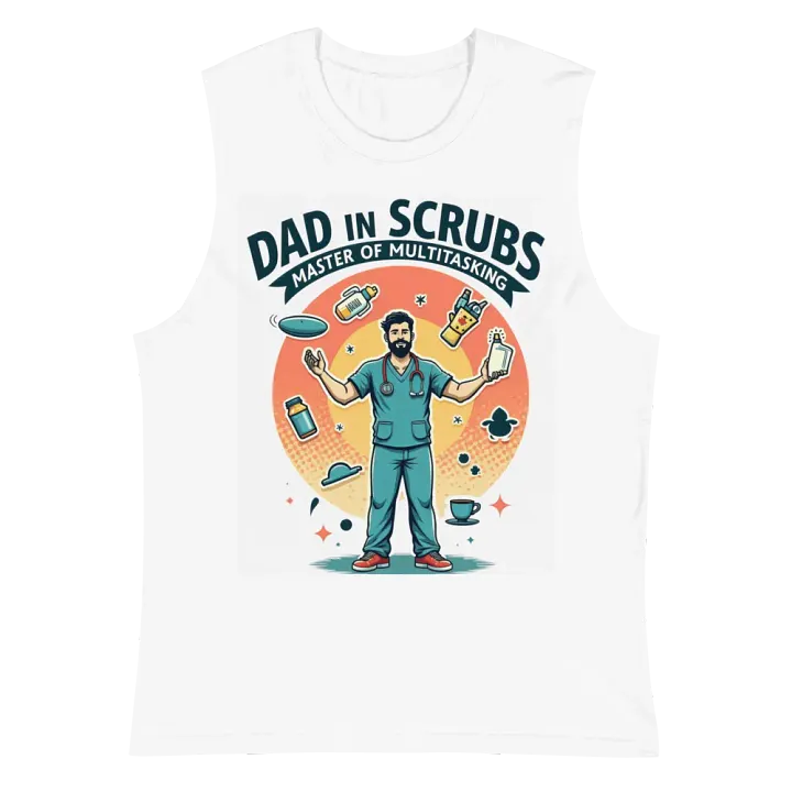 Dad in Scrubs Multitasking Muscle Tank product image (2)