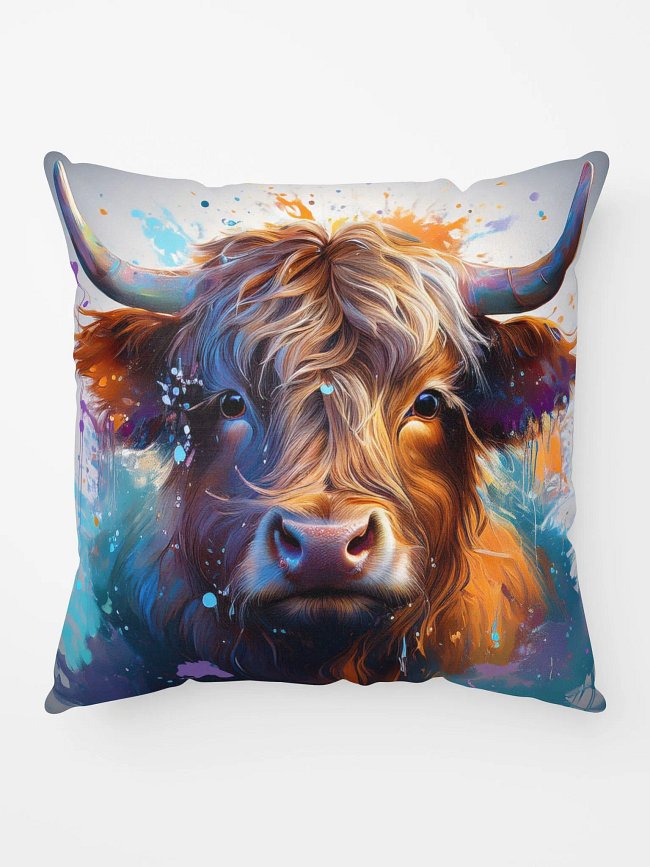 Highland Cow Pillow