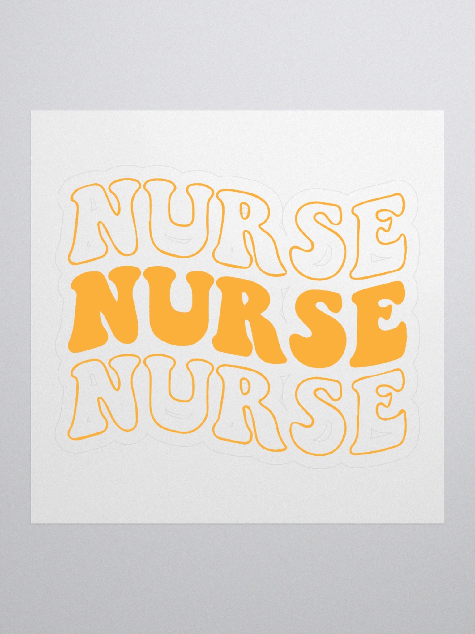 Bold Nurse Repeat Kiss-Cut Stickers product image (1)