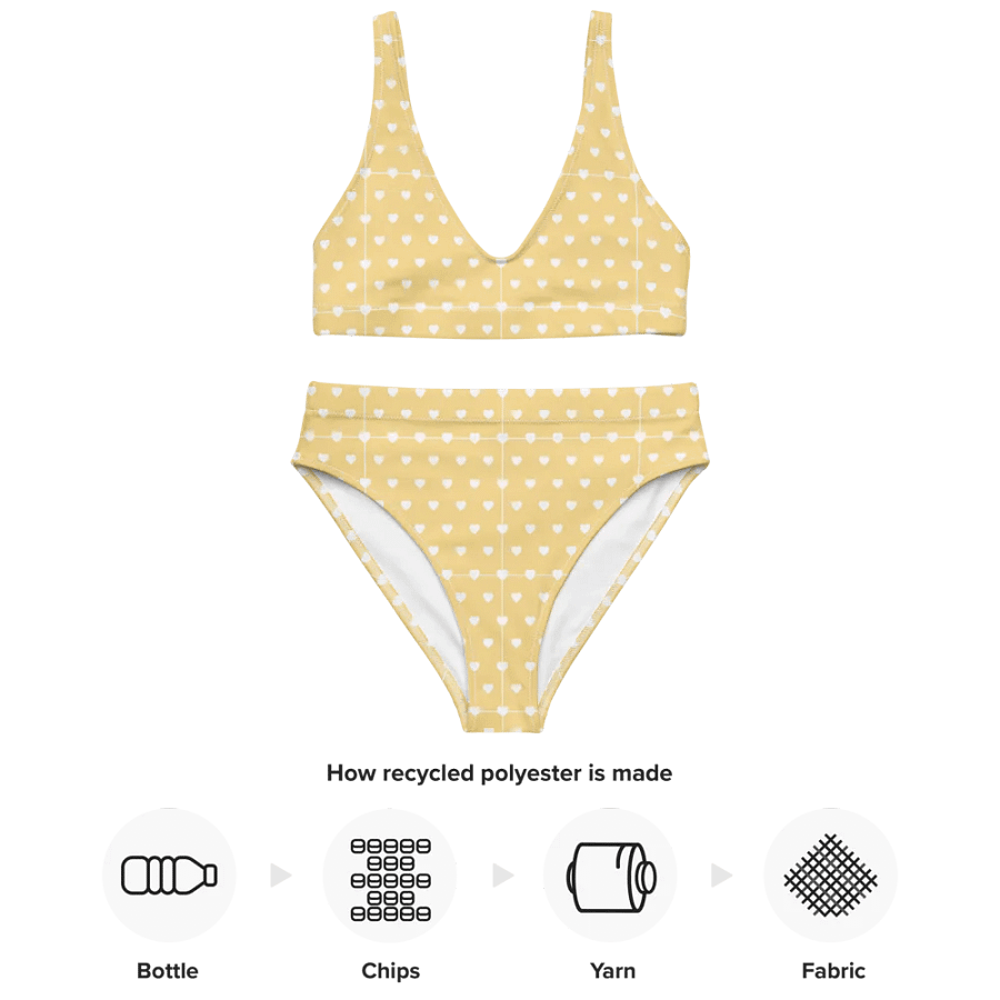 Pastel Heart Seamless Pattern High Waisted Bikini - V2 product image (4)