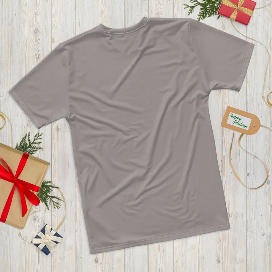 Plain Grey Soft Summer Men's Crewneck Polyester Heavyweight Premium T-Shirt by Treasure Pie product image (12)