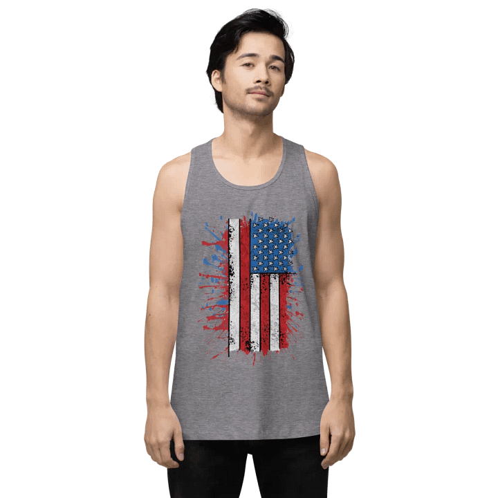Stars & Stripes Splatter Mens Tank product image (1)
