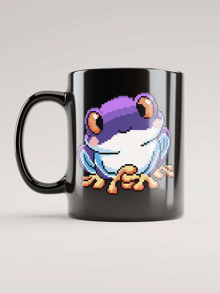Purple Rip the Frog Black Glossy Mug product image (1)