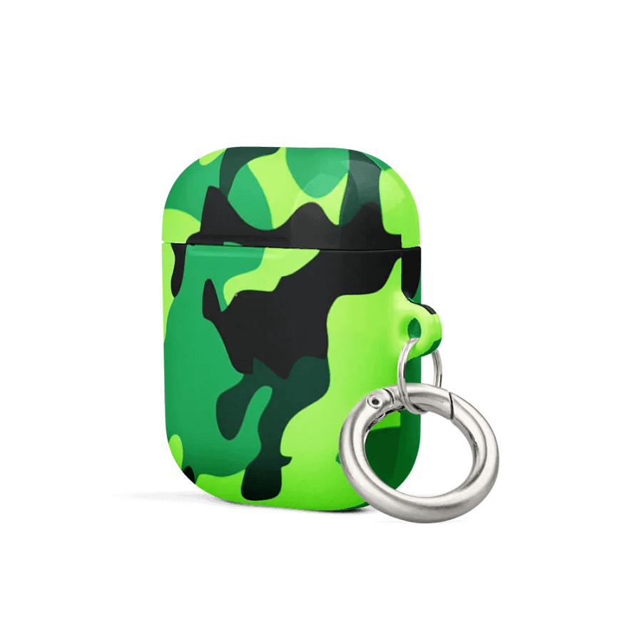 Lime Camo AirPod Case product image (6)