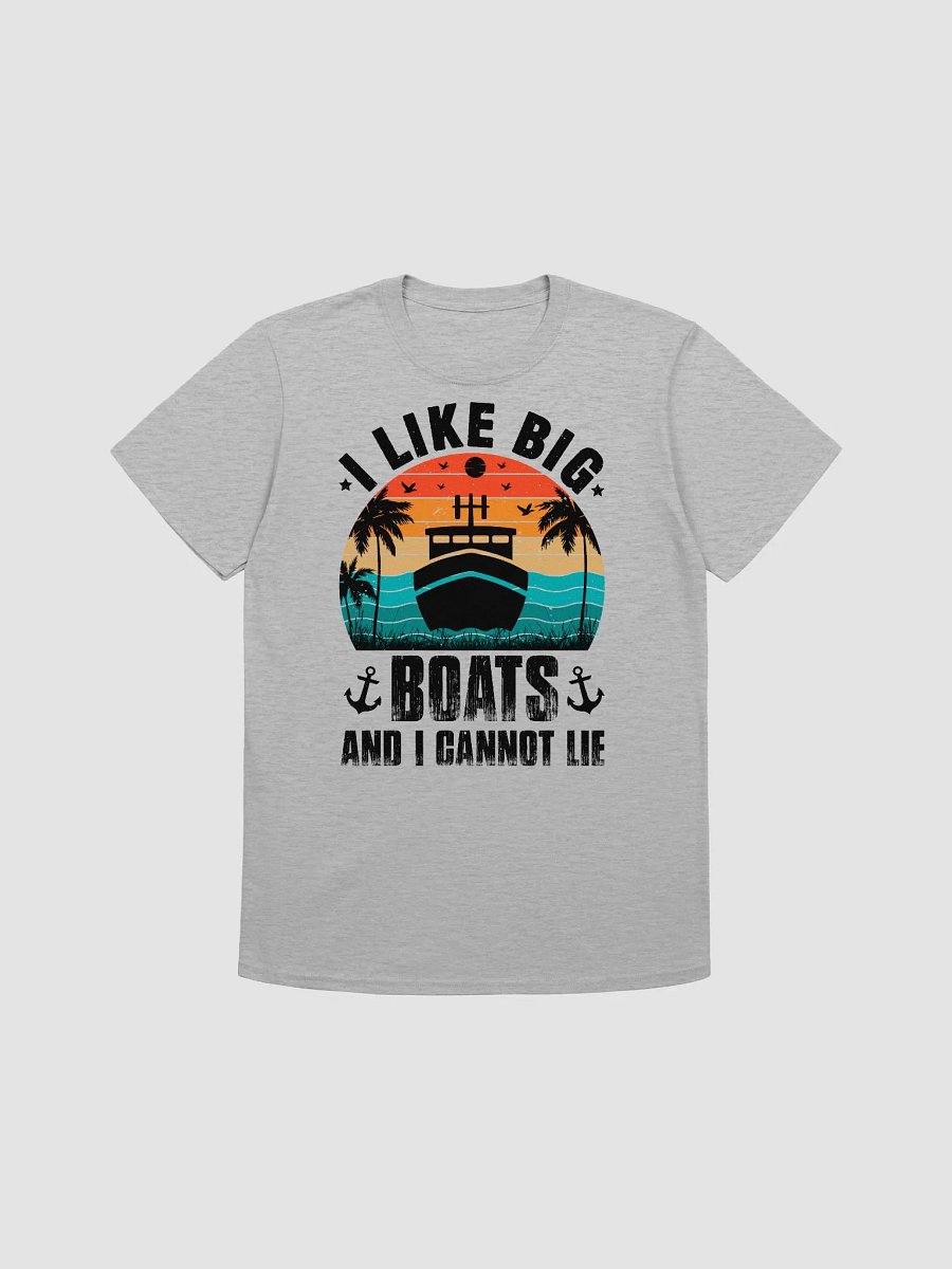 I Like Big Boats (Black Print) Gildan 64000 Unisex Tshirt product image (3)