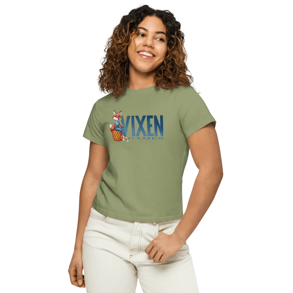 Vixen Games Pineapple Cushion Vixen short waist T-shirt product image (50)