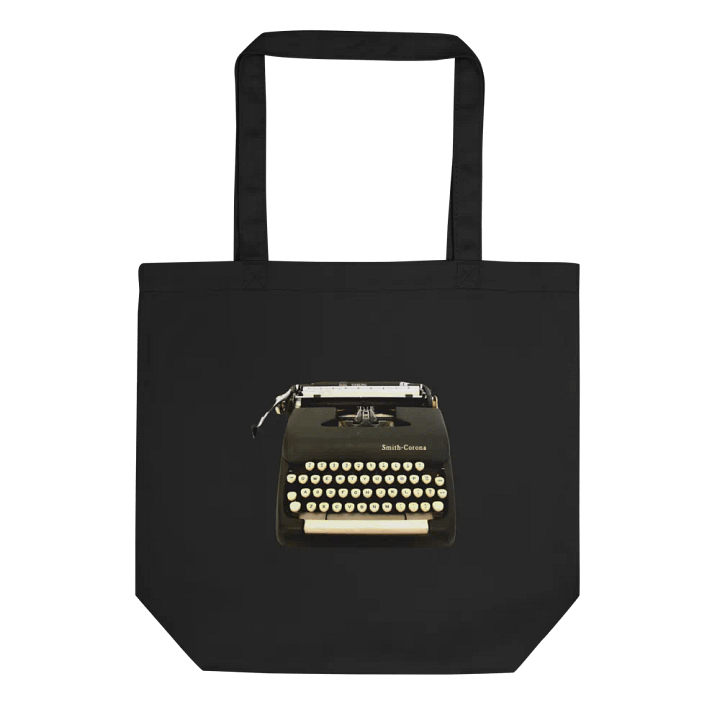 Vintage Charcoal Typewriter Print Tote Bag product image (1)
