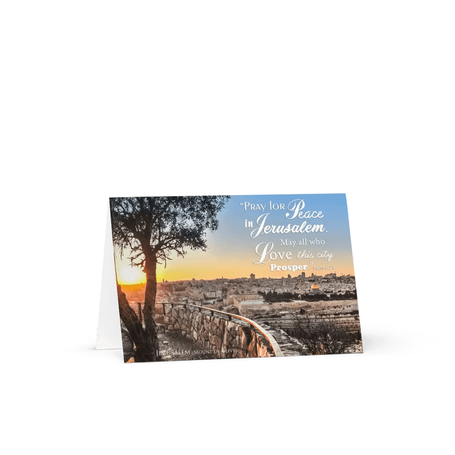 "PRAY FOR PEACE IN JERUSALEM" Greeting Card product image (3)